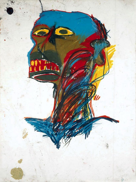 Head - Jean-Michel Basquiat - Neo Expressionist Painting - Posters