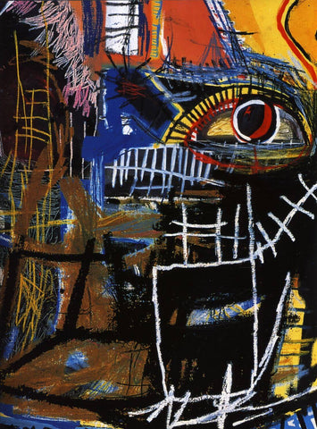 Head (1985) - Jean-Michel Basquiat - Neo Expressionist Painting by Jean-Michel Basquiat