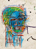 Head (Blue) - Jean-Michel Basquiat - Neo Expressionist Painting - Posters