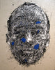 Head Of Man – Blue - Framed Prints