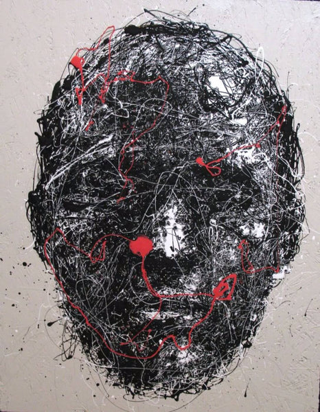 Face - Red - Art Prints