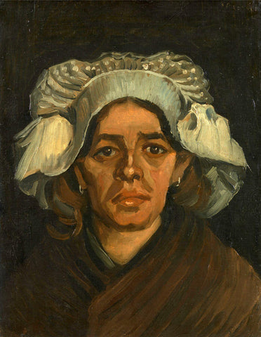 Head of a Woman 1885 - Vincent Van Gogh - Large Art Prints by Vincent Van Gogh