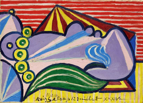 Head of a Sleeping Marie-Thérèse Walte (Tête De Femme Endormie) - Pablo Picasso Painting - Framed Prints