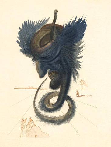 Hell Canto 27 (The Divine Comedy) By Salvador Dali - Canvas Prints