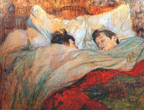 The Bed by Henri de Toulouse-Lautrec