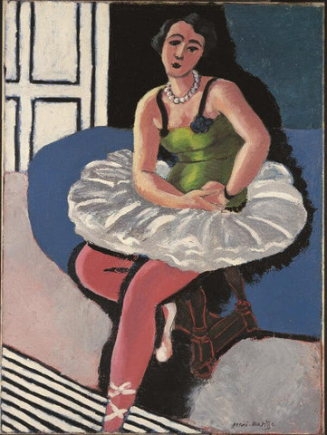 Ballet Dancer Seated On A Stool (Danseur de ballet assis sur un tabouret) – Henri Matisse Painting by Henri Matisse
