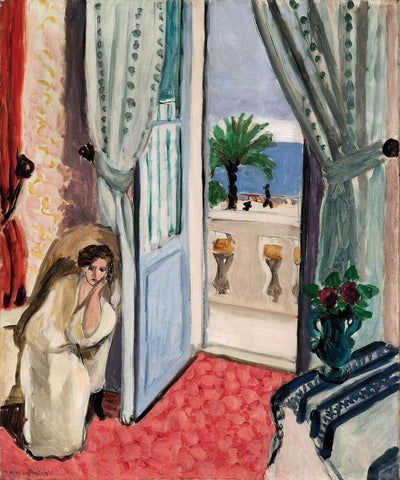 Henri Matisse - Interior at Nice (Room at the Hotel Mediterranee) - Canvas Prints