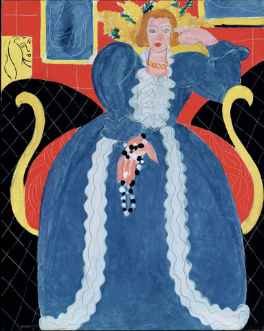 Lady in blue (Dame en bleu) – Henri Matisse Painting by Henri Matisse