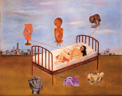 Henry Ford Hospital - The Flying Bed (Oltre Il Mito Al Mude) by Frida Kahlo