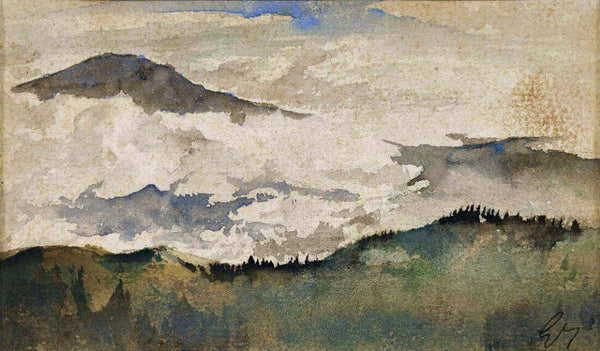 Himalayan Landscape - Gaganendranath Tagore - Indian Art Painting - Posters