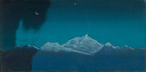 Himalayas, Sikkim - Nicholas Roerich Painting – Landscape Art by Nicholas Roerich