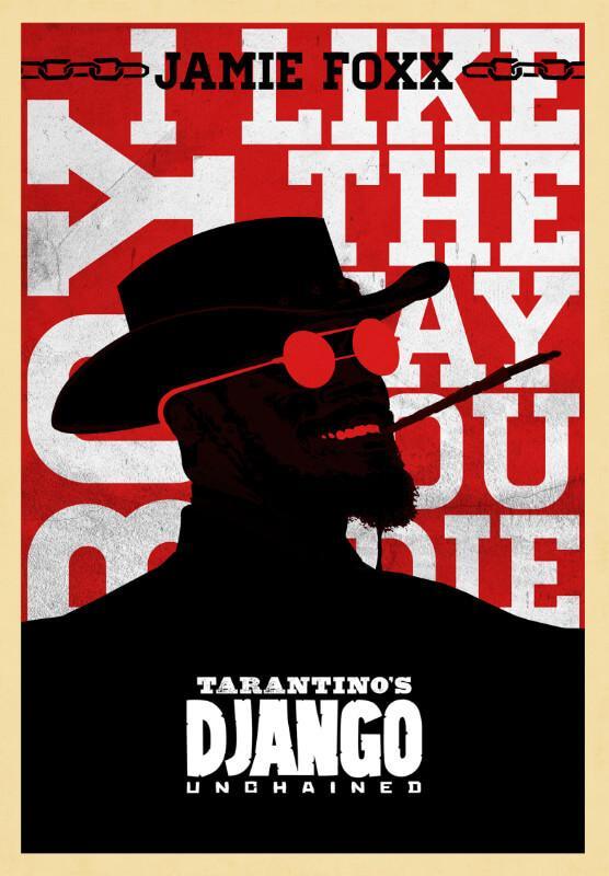 django unchained framed poster
