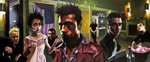 Hollywood Movie Poster - Fight Club - Canvas Prints