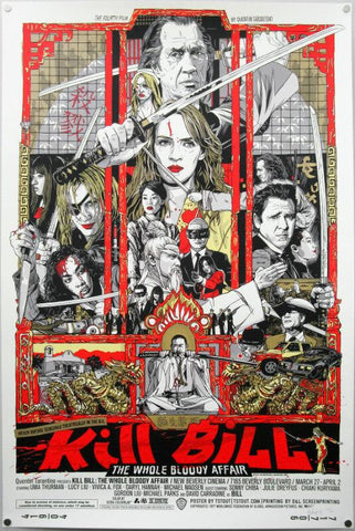 Hollywood Movie Poster - Kill Bill - The Whole Bloody Affair by Joel Jerry