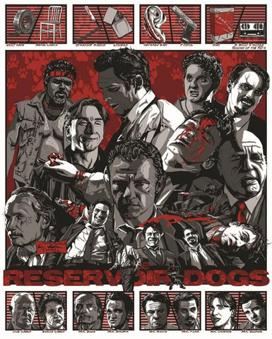Hollywood Movie Poster - Reservoir Dogs by Joel Jerry