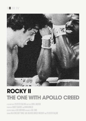 Hollywood Movie Poster - Rocky II - Large Art Prints by Joel Jerry