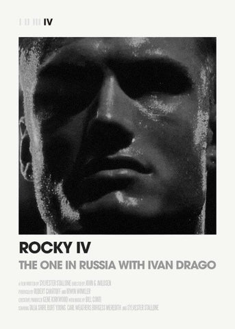 Hollywood Movie Poster - Rocky IV - Large Art Prints by Joel Jerry
