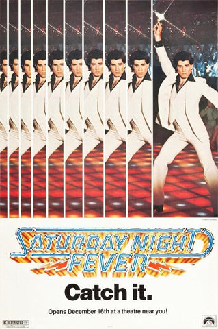 Hollywood Movie Poster - Saturday Night Fever - Large Art Prints by Joel Jerry
