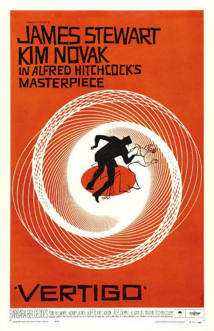 Hollywood Movie Poster - Vertigo - Canvas Prints