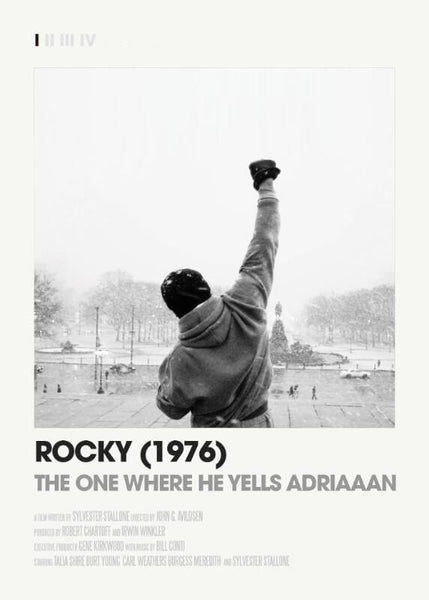 Hollywood Movie Poster IV - Rocky - Art Prints
