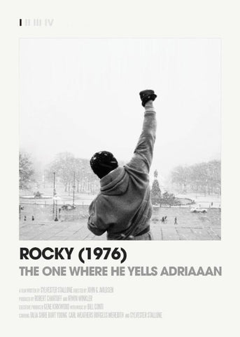 Hollywood Movie Poster IV - Rocky by Joel Jerry
