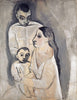 Pablo Picasso - Homme, Femme Et Enfant - Framed Prints