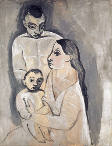 Pablo Picasso - Homme, Femme Et Enfant - Posters by Pablo Picasso