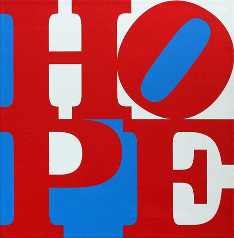Hope - Canvas Prints by Robert Indiana
