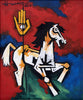 Horse With Trishul - Maqbool Fida Husain - Life Size Posters