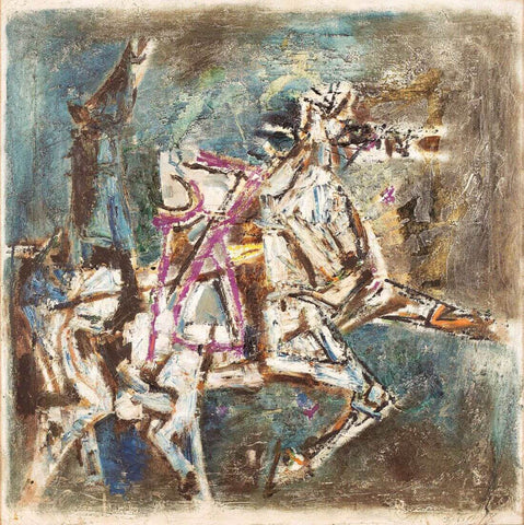 Stallions by M F Husain