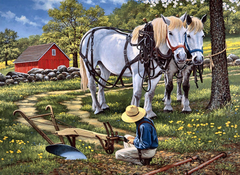 Horse Hitching Rail - Canvas Prints by Sina Irani
