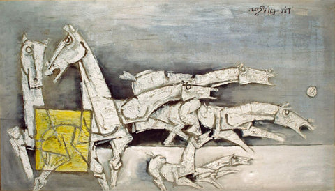 Chasing Horses by M F Husain