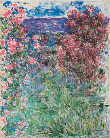 House Among The Roses (Casa Entre Rosas) – Claude Monet Painting – Impressionist Art - Life Size Posters