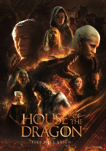 House Of The Dragon (GoT) - TV Show Poster 2 - Framed Prints