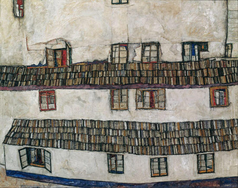 House Wall With Windows - Egon Schiele by Egon Schiele