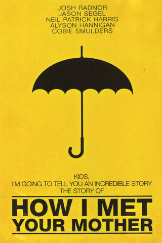 How I Met Your Mother - Show Launch - Classic TV Show Graphic Art Poster - Framed Prints