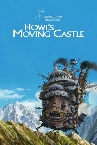 Howls Moving Castle - Studio Ghibli Japanaese Animated Movie Poster by Studio Ghibli