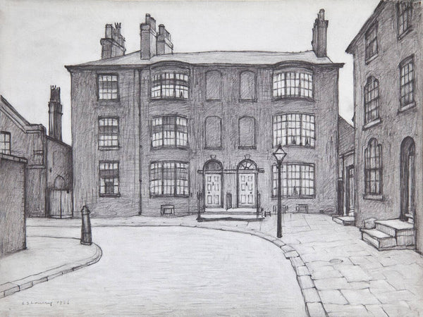 Hulme Place, Salford - Laurence Stephen Lowry - Pencil Drawing - Framed Prints