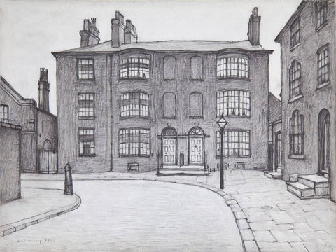 Hulme Place, Salford - Laurence Stephen Lowry - Pencil Drawing - Framed Prints
