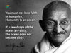 Humanity is an ocean - Mahatama Gandhi Quote - Tallenge Patriotic Collection - Life Size Posters