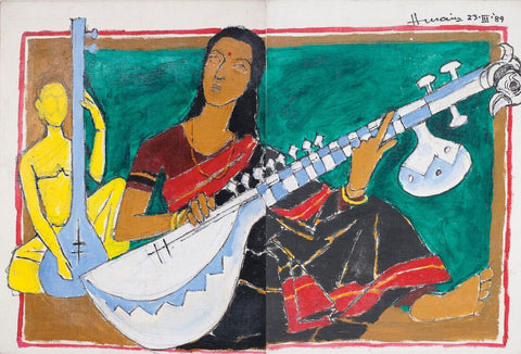 Veena by M F Husain