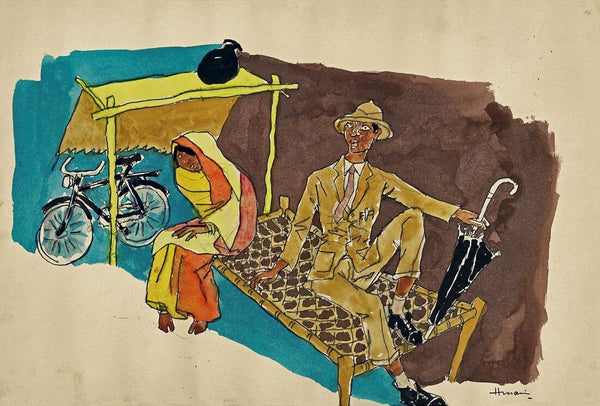British Raj Procession - Village - Posters by M F Husain | Buy Posters ...