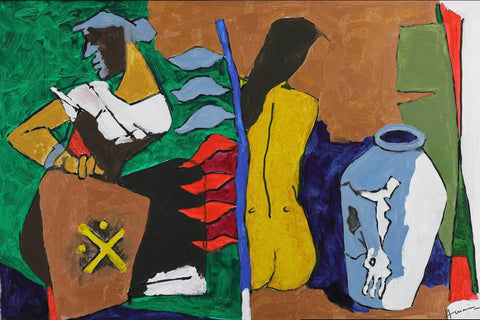 Husain - Figurative by M F Husain