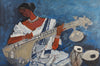 Husain - Veena Player - II - Art Prints