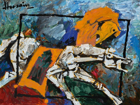Untitled - Horse - Hussain - Posters by M F Husain