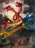 Hydra Dragon (Hydres)- Salvador Dali - Surrealist Painting - Framed Prints