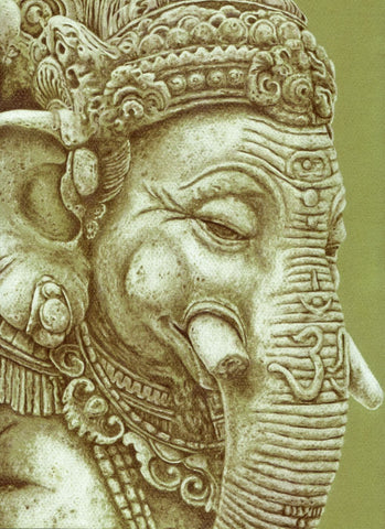 Hyperrealistic Art - Ekdanta Mahaganpati - Ganesha Painting Collection - Canvas Prints