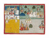 Scenes From the Life of Krishna - Mewari Painting - Indian Miniature Art - Canvas Prints