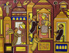 Ibrahim and His Musicians With Mary and Jesus Christ - Jamini Roy - Bengal School Christian Art Painting - Large Art Prints