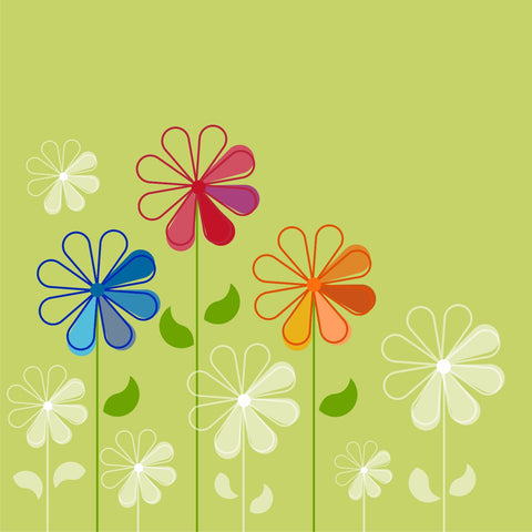 Illustrative Flower Art - Posters